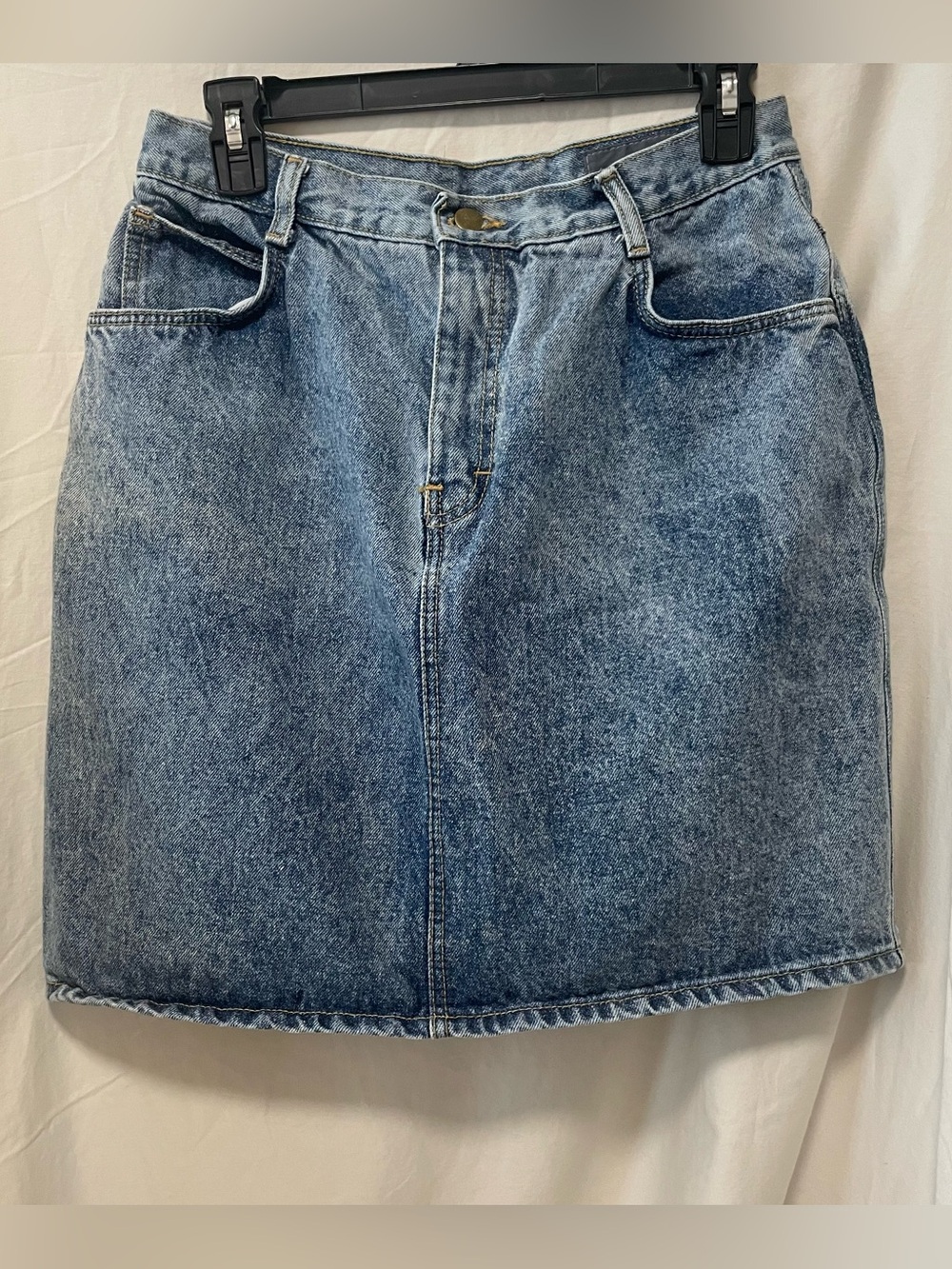 Vintage Michael Tracey Blue Denim Mini Skirt - Women's Casual Style